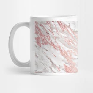 Rose gold on soft taupe marble Mug